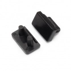 1m LED profile MT2 (black anodized), 12mm x 7mm, set with cover 1m LED profile MT2 (black anodized), 12mm x 7mm, set with cover