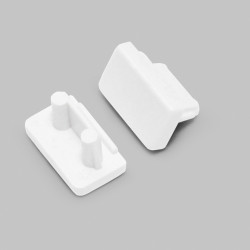 1m LED profile MT2 (white painted), 12mm x 7mm, set with cover 1m LED profile MT2 (white painted), 12mm x 7mm, set with cover