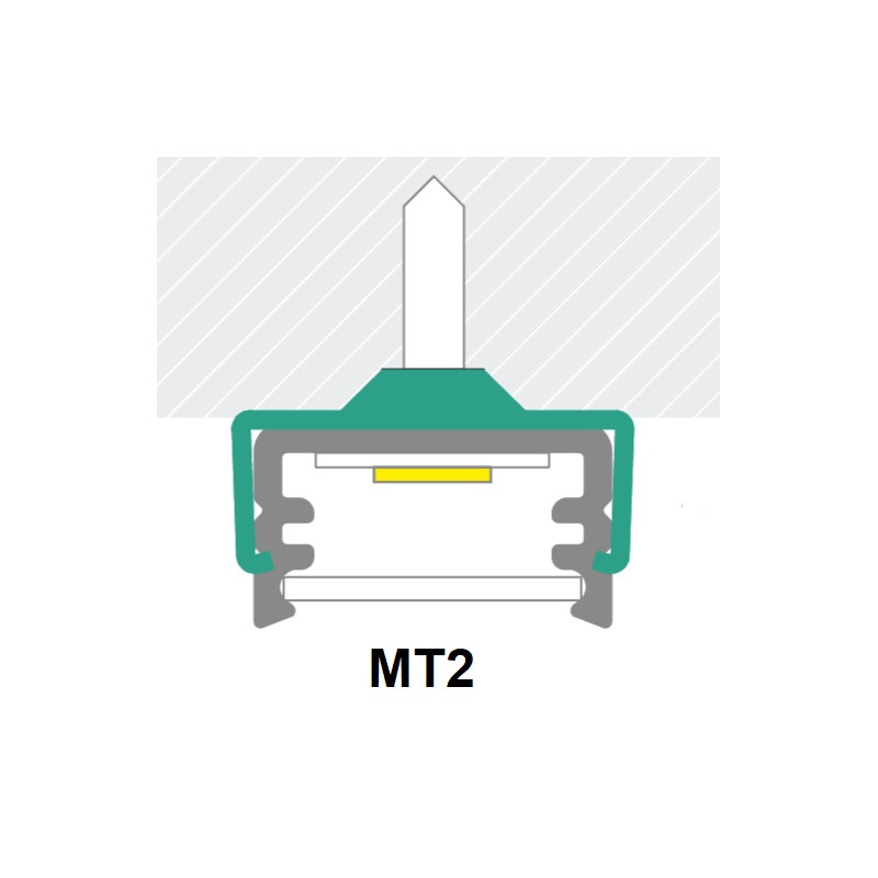 T2, MT2 metal clip spring White for LED profile T2, MT2 metal clip spring White for LED profile