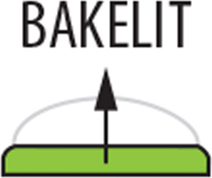 ANGOLO Signal Ceiling / Wall Bulkhead Light Lamp, ES / E27, max. 60W, IP54, IK10, bakelite, polycarbonate cover ANGOLO Signal Ceiling / Wall Bulkhead Light Lamp, ES / E27, max. 60W, IP54, IK10, bakelite, polycarbonate cover