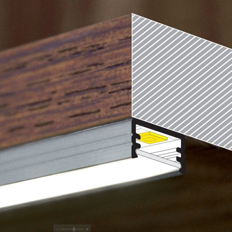 LED profile SLIM8 AC2/Z black anodzed LED profile SLIM8 AC2/Z black anodzed