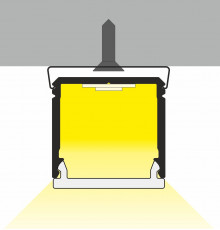 BUDDY14-02 surface / recessed mount LED aluminium profile, anodized BUDDY14-02 surface / recessed mount LED aluminium profile, anodized