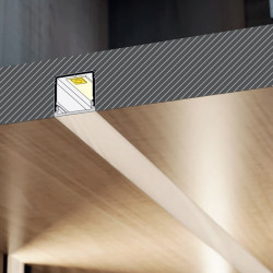 BUDDY14-02 surface / recessed mount LED aluminium profile, anodized BUDDY14-02 surface / recessed mount LED aluminium profile, anodized