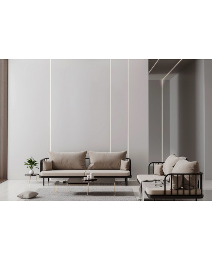 3m Plaster-in LED profile C3T for ceiling and drywall, opal cover 3m Plaster-in LED profile C3T for ceiling and drywall, opal cover