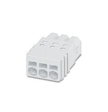 White PCB Terminal Block, Plug - PTSM 0,5/ 3-P-2,5 WH - 1704854
