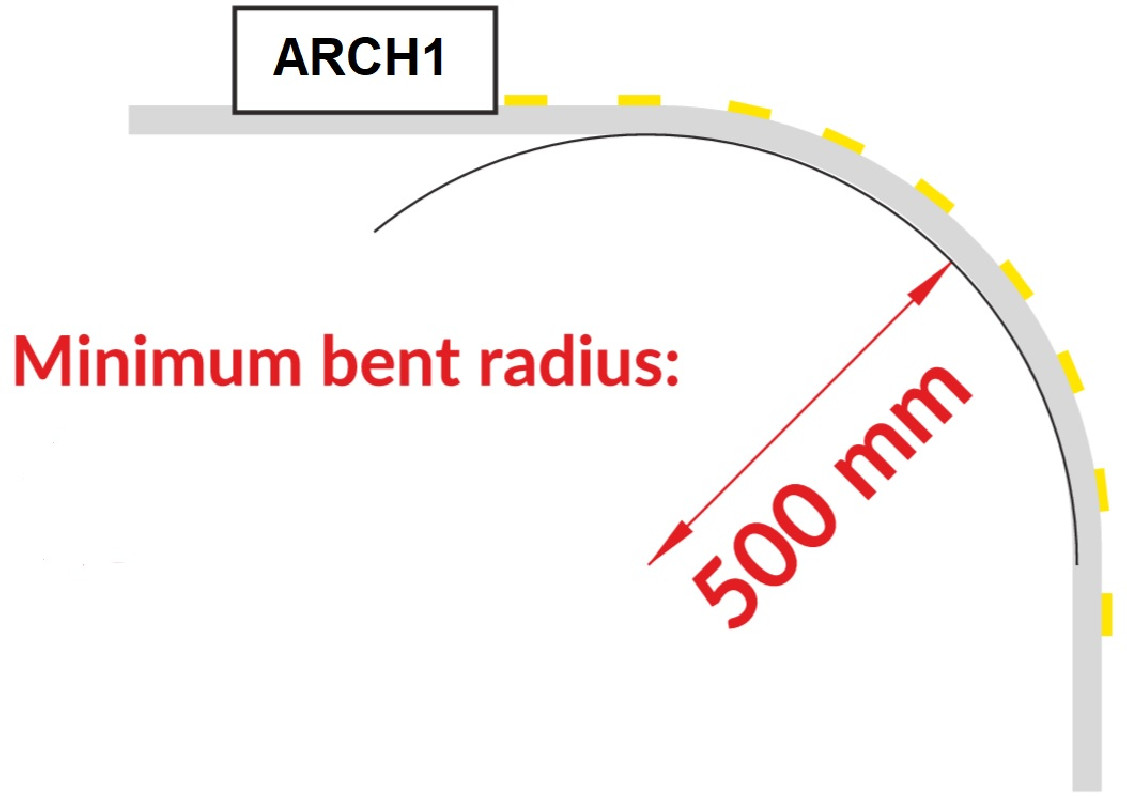 2m flexible LED ARCH1 heat sink profile, easy bendable 2m flexible LED ARCH1 heat sink profile, easy bendable