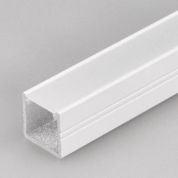 2m LED profile TH2 (painted, white), set with cover