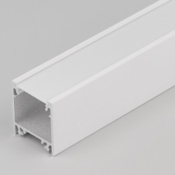 1m TL2 LED profile (painted, white), 23mm x 25mm, set with opal cover