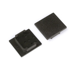 2m TL2 LED profile (anodized, black), 23mm x 25mm, set with cover 2m TL2 LED profile (anodized, black), 23mm x 25mm, set with cover