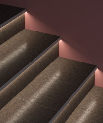 Sample of Aluminium LED profile USTEP-Tile, silver anodized, opal cover Sample of Aluminium LED profile USTEP-Tile, silver anodized, opal cover