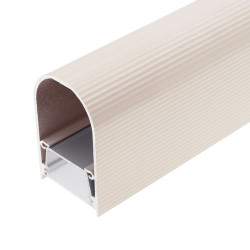 2m LED profile U2 (almond beige, painted) 37mm x 60mm, suspended kit 2m LED profile U2 (almond beige, painted) 37mm x 60mm, suspended kit