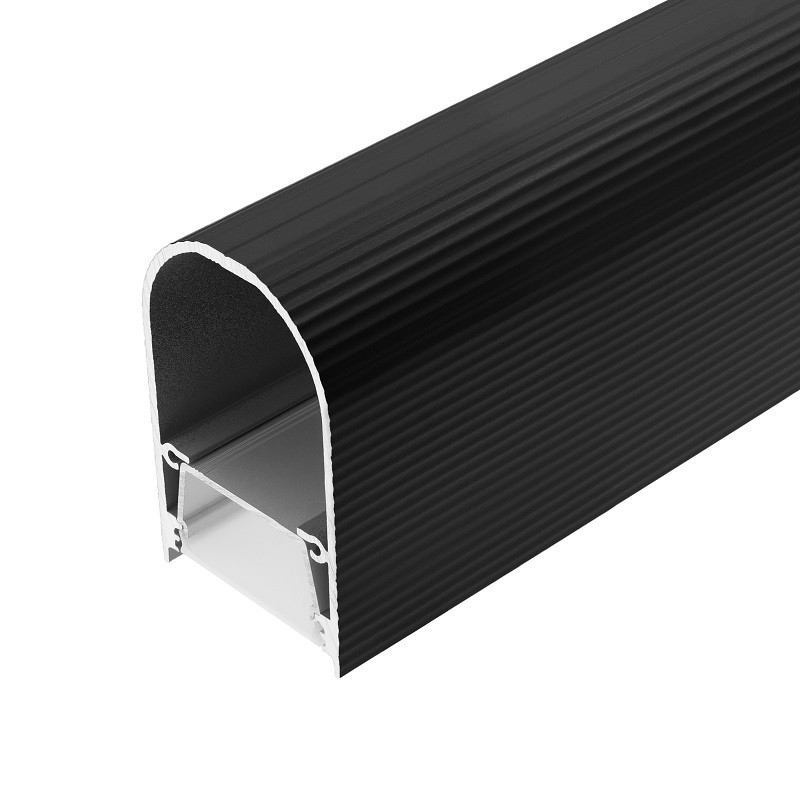 2m LED profile U2 (anodized, black) 37mm x 60mm, suspended kit 2m LED profile U2 (anodized, black) 37mm x 60mm, suspended kit