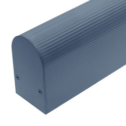 2m LED profile U2 (titanium blue, painted) 37mm x 60mm, suspended kit