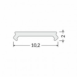 Sample of diffuser / cover for LED profile T1, T2, DWT1, MT2 Sample of diffuser / cover for LED profile T1, T2, DWT1, MT2