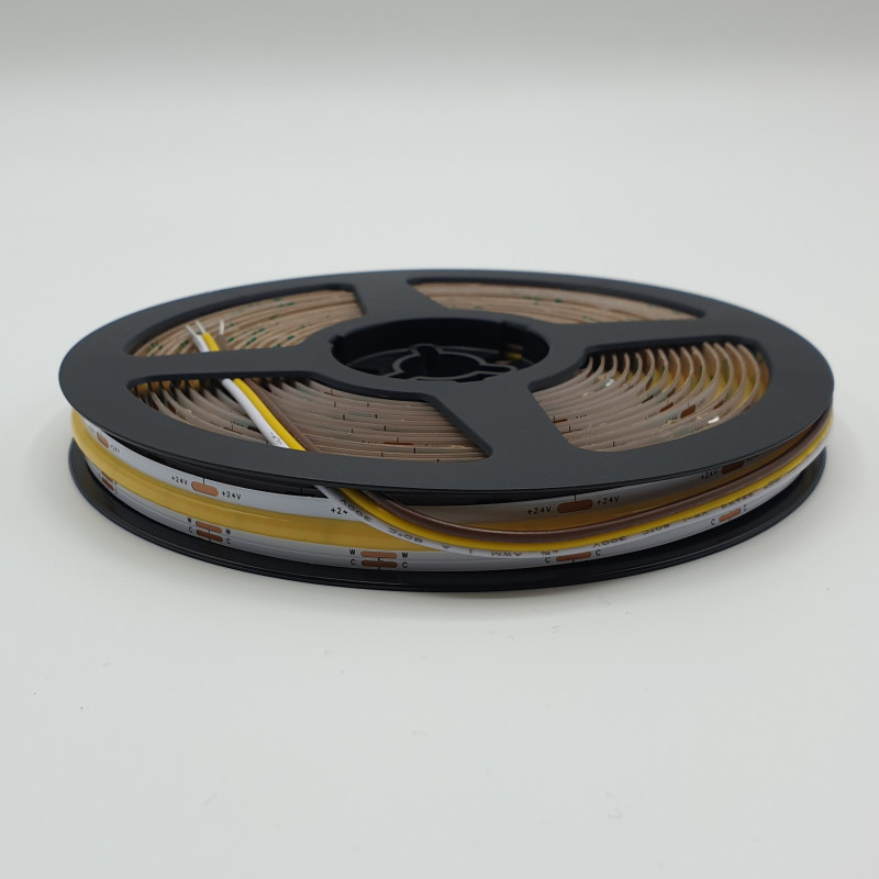 24VDC COB LED tape, CCT tuneable white 14W/m, 5m (70W), IP20 24VDC COB LED tape, CCT tuneable white 14W/m, 5m (70W), IP20