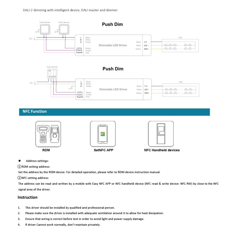 24Vdc 100W Constant Voltage LED Drivers for CCT tunable LED lights 24Vdc 100W Constant Voltage LED Drivers for CCT tunable LED lights