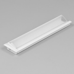 2m recessed T1MD LED profile (painted, white), set with cover 2m recessed T1MD LED profile (painted, white), set with cover