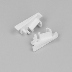 2m recessed T1MD LED profile (painted, white), set with cover 2m recessed T1MD LED profile (painted, white), set with cover