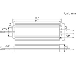 300W 24VDC Waterproof LED Power Supply SCH-300-24, Scharfer, 7 years warranty 300W 24VDC Waterproof LED Power Supply SCH-300-24, Scharfer, 7 years warranty