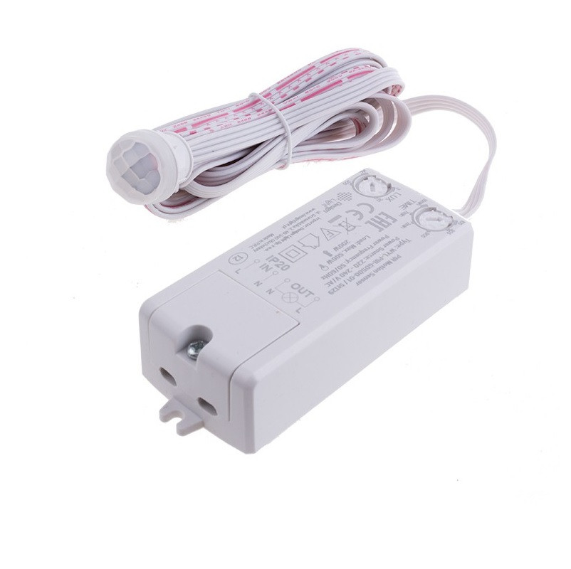 Mini Recessed PIR Movement Sensor Switch, 500W, 220-240VAC Mini Recessed PIR Movement Sensor Switch, 500W, 220-240VAC