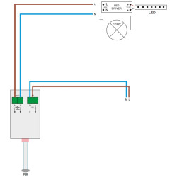 Mini Recessed PIR Movement Sensor Switch, 500W, 220-240VAC Mini Recessed PIR Movement Sensor Switch, 500W, 220-240VAC