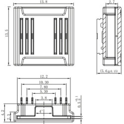 6 Pin Tape to Tape Connector for 12mm IP20 RGB+CCT (WRGBW) COB Strip, no soldering 6 Pin Tape to Tape Connector for 12mm IP20 RGB+CCT (WRGBW) COB Strip, no soldering