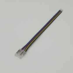 6 Pin Tape to Power Connector for 12mm IP20 RGB+CCT (WRGBW) COB Strip, no soldering 6 Pin Tape to Power Connector for 12mm IP20 RGB+CCT (WRGBW) COB Strip, no soldering