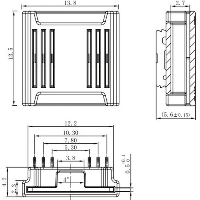 6 Pin Tape to Power Connector for 12mm IP20 RGB+CCT (WRGBW) COB Strip, no soldering 6 Pin Tape to Power Connector for 12mm IP20 RGB+CCT (WRGBW) COB Strip, no soldering
