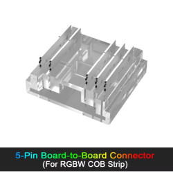 5 Pin Tape to Tape Connector for 12mm IP20 RGBW COB Strip, no soldering