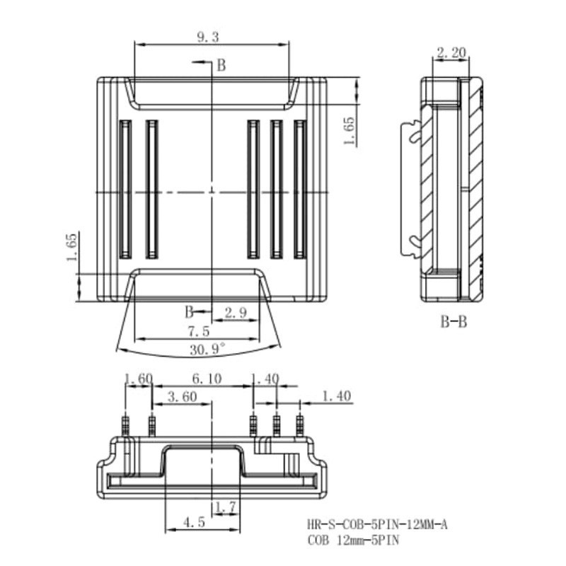5 Pin Tape to Tape Connector for IP20 RGBW 12mm COB Strip, no soldering 5 Pin Tape to Tape Connector for IP20 RGBW 12mm COB Strip, no soldering