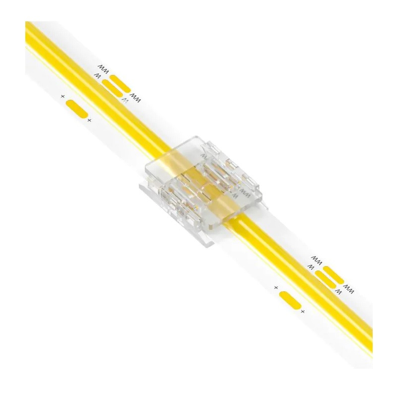 3 Pin Tape to Tape Connector for 10mm IP20 CCT Tunable COB Strip, no soldering 3 Pin Tape to Tape Connector for 10mm IP20 CCT Tunable COB Strip, no soldering