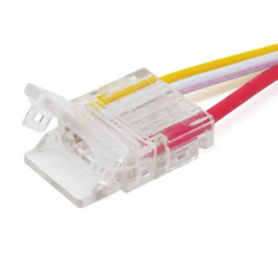 2 Pin Tape to Power Connector for 5mm IP20 Single Colour COB Strip, no soldering