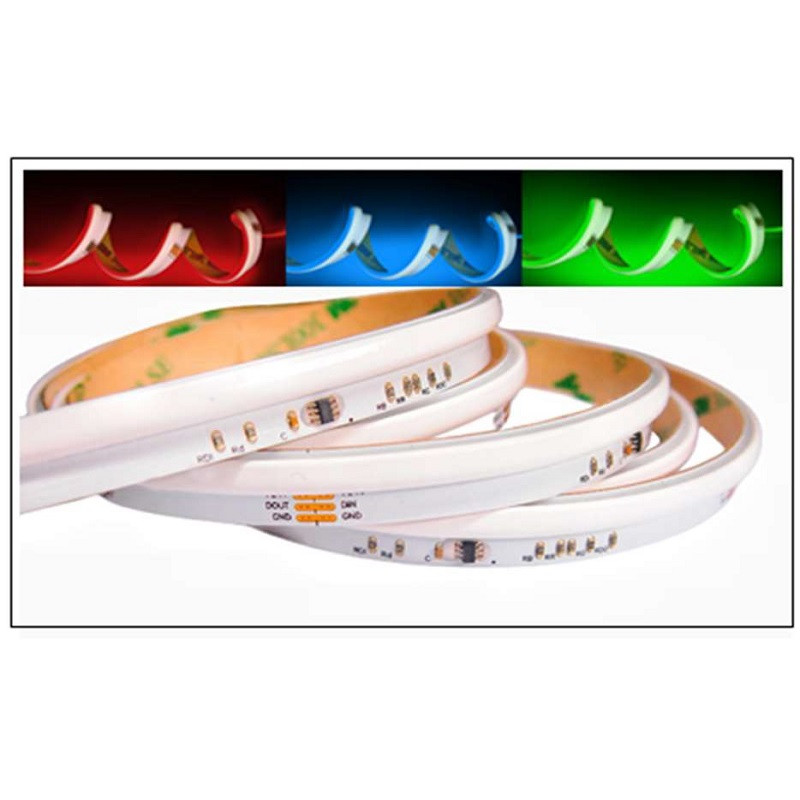 24VDC side view COB LED tape, RGB Digital, 10pixel/m, 15W/m, IP20, 5m (75W), Pro series 24VDC side view COB LED tape, RGB Digital, 10pixel/m, 15W/m, IP20, 5m (75W), Pro series