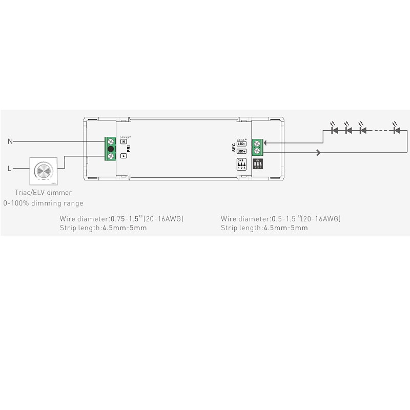 15W 350-700mA CC Triac Driver SE-15-350-700-G1T 15W 350-700mA CC Triac Driver SE-15-350-700-G1T