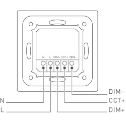 Wall mounted E610P-CT 0-10V CCT Tunable White LED Dimmer Wall mounted E610P-CT 0-10V CCT Tunable White LED Dimmer