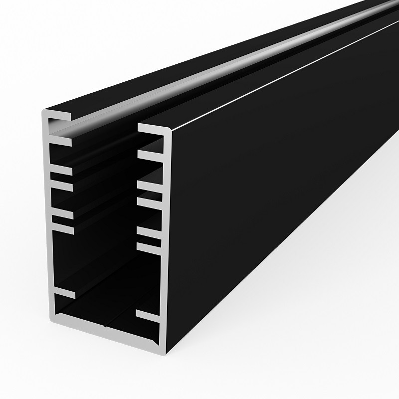 2m glass 8mm LED profile G2, painted black 2m glass 8mm LED profile G2, painted black