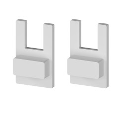 2m glass 8mm LED profile G2, anodized silver 2m glass 8mm LED profile G2, anodized silver