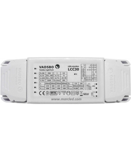 LCC30 driver/dimmer for constant current / voltage LED lights, Vadsbo LCC30 driver/dimmer for constant current / voltage LED lights, Vadsbo