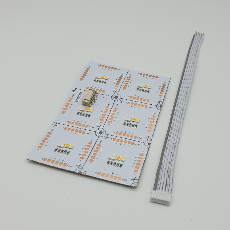 Sample of 24Vdc 75W RGB-CCT (RGBWW) LED Flexible Back Light Module / Sheet SMD5050 Sample of 24Vdc 75W RGB-CCT (RGBWW) LED Flexible Back Light Module / Sheet SMD5050
