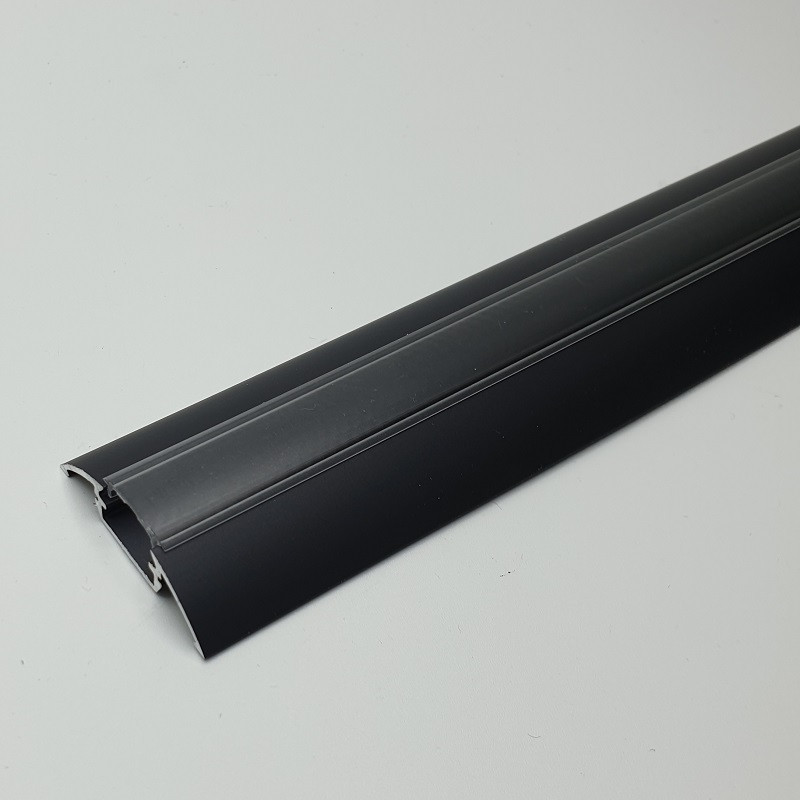 P4 surface LED profile 1m, anthracite, anodized aluminium, diffuser P4 surface LED profile 1m, anthracite, anodized aluminium, diffuser