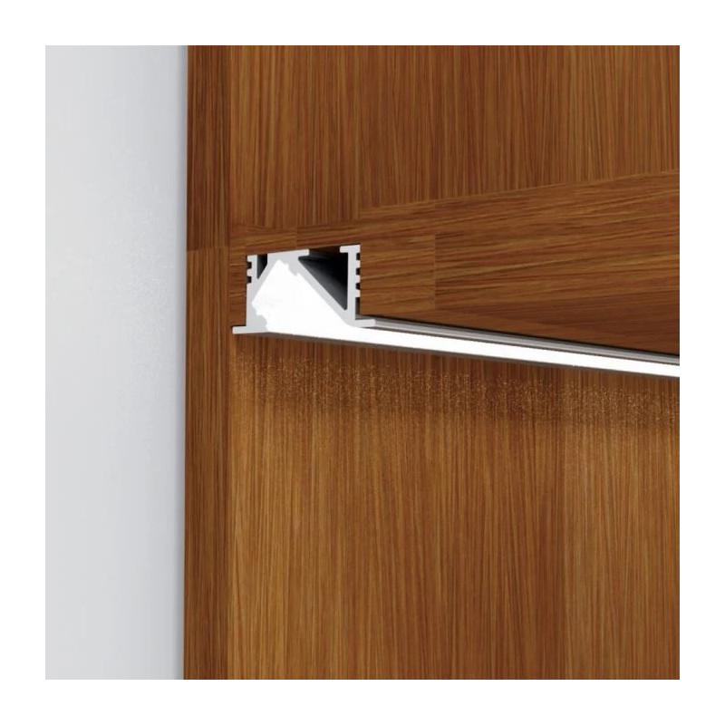 2m recessed A1 Furniture/Joinery LED Profile with internal angle mount 2m recessed A1 Furniture/Joinery LED Profile with internal angle mount