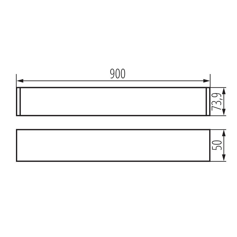 0.9m 24W 2880lm 4000K 220-240VAC KXL Linear LED Luminaire 0.9m 24W 2880lm 4000K 220-240VAC KXL Linear LED Luminaire