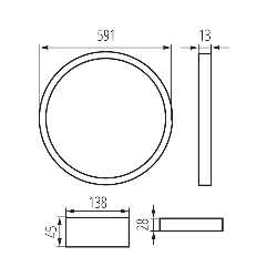 40W 4000K Round LED lighting frame 3500lm 40W 4000K Round LED lighting frame 3500lm