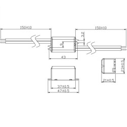 3W 700mA Constant Current LED Driver, LMPL-03-700LC 3W 700mA Constant Current LED Driver, LMPL-03-700LC