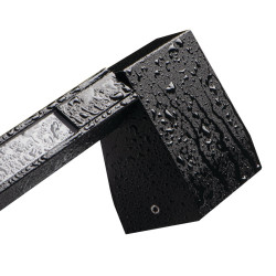 8W 0.9m 3000K 220-240VAC IP54 Black Facade LED luminaire