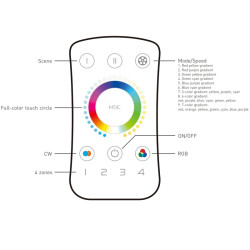 M5C / M5D+P5 up to 4 zones RGB+CCT (RGBCW) LED strips Controller With RF Receiver Ltech M5C / M5D+P5 up to 4 zones RGB+CCT (RGBCW) LED strips Controller With RF Receiver Ltech