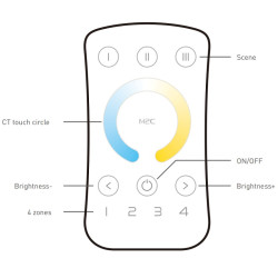 M2C / M2D+P2 up to 4 zones CCT LED strips Controller With RF Receiver Ltech M2C / M2D+P2 up to 4 zones CCT LED strips Controller With RF Receiver Ltech