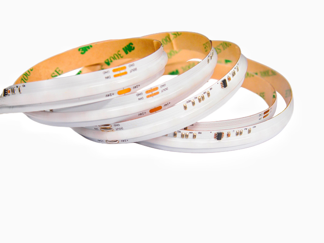 24VDC COB LED tape RGB Digital WS2811 IC SPI Signal 10pixel/m, 15W/m, IP20, 5m (75W), Pro series 24VDC COB LED tape RGB Digital WS2811 IC SPI Signal 10pixel/m, 15W/m, IP20, 5m (75W), Pro series