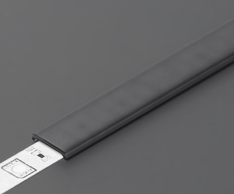 3m T2 LED profile (anodized, silver), 12mm x 12mm, set with cover 3m T2 LED profile (anodized, silver), 12mm x 12mm, set with cover