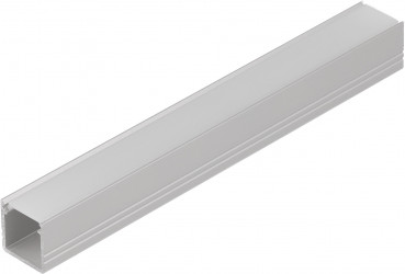 3m T2 LED profile (anodized, silver), 12mm x 12mm, set with cover 3m T2 LED profile (anodized, silver), 12mm x 12mm, set with cover